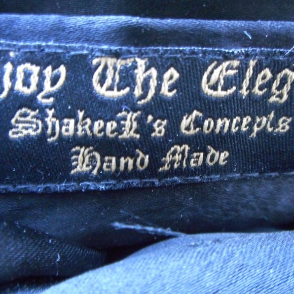 Shakeel's Concepts Vintage Black /Fabric Beaded Evening - Picture 4 of 5